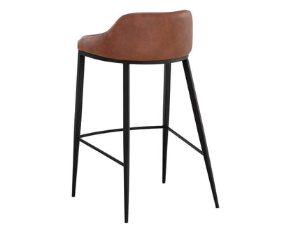 Sunpan - Astra Barstool - Black - Cinnamon Brown - 111082 veiw 4