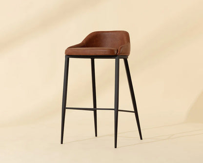 Sunpan - Astra Barstool - Black - Cinnamon Brown - 111082 view 5