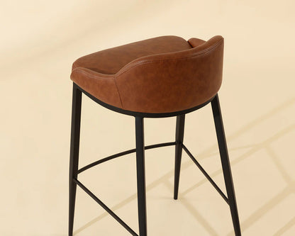 Sunpan - Astra Barstool - Black - Cinnamon Brown - 111082 view 7