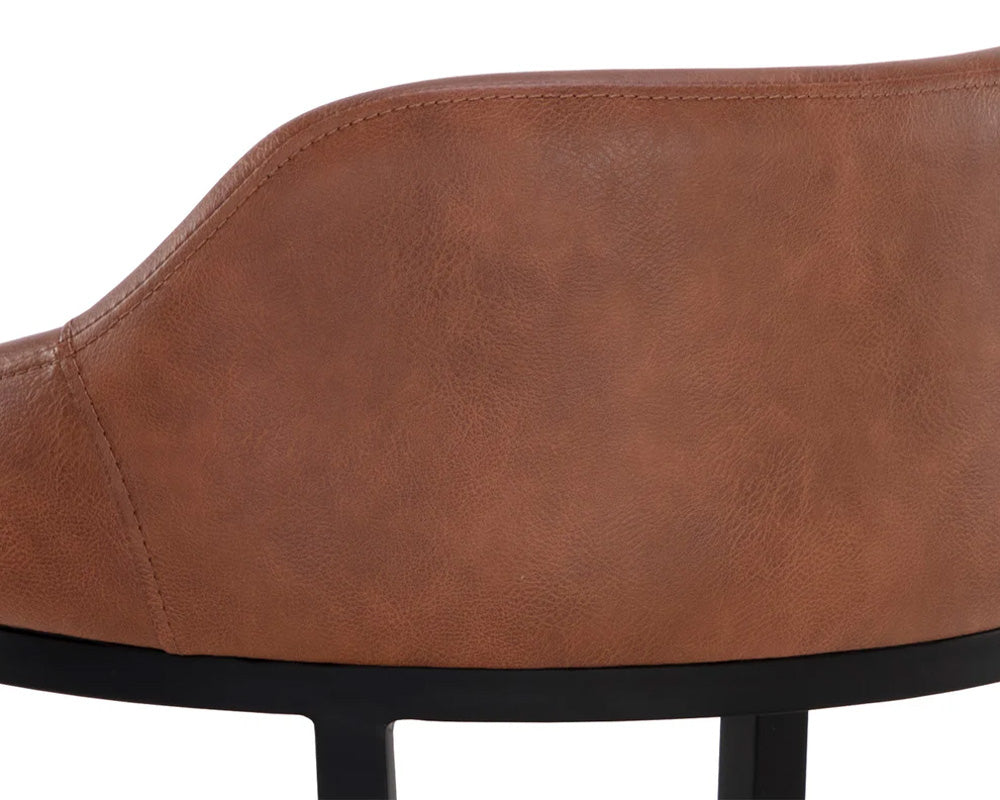 Sunpan - Astra Barstool - Black - Cinnamon Brown - 111082 view 10