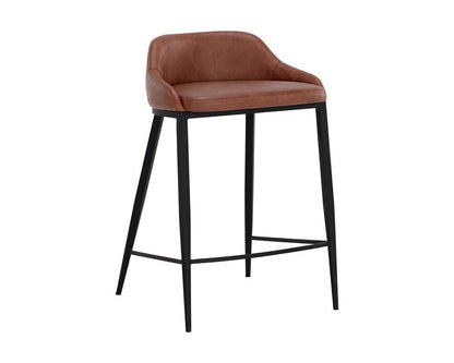 Sunpan - Astra Counter Stool - Black - Cinnamon Brown - 111083 veiw 1