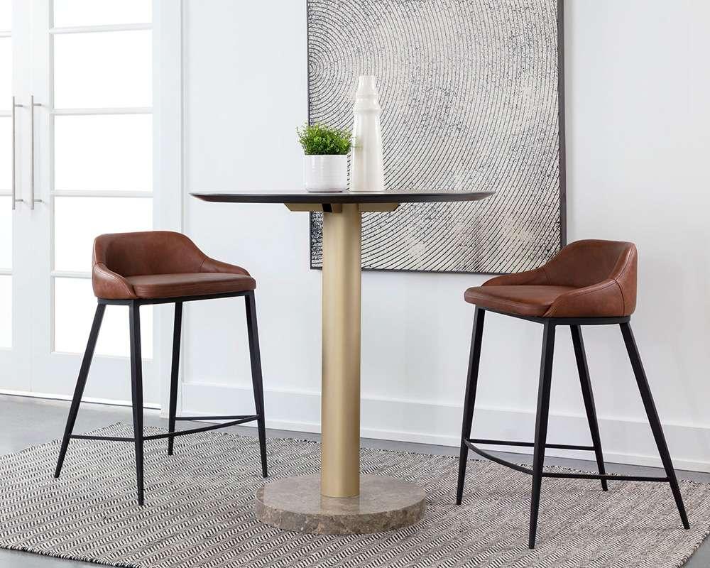 Sunpan - Astra Counter Stool - Black - Cinnamon Brown - 111083 view 5