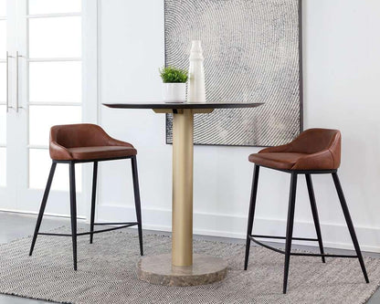Sunpan - Astra Counter Stool - Black - Cinnamon Brown - 111083 view 5