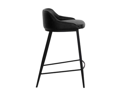 Sunpan - Astra Counter Stool - Black - Nightfall Black - 111081 veiw 3