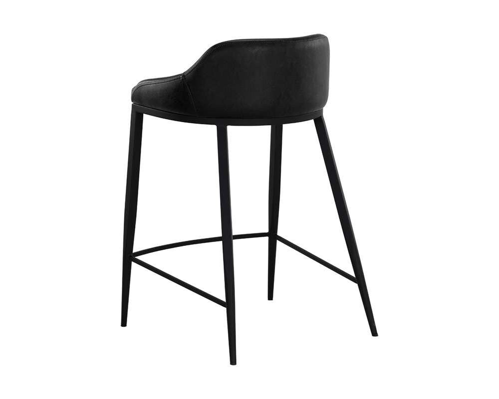 Sunpan - Astra Counter Stool - Black - Nightfall Black - 111081 veiw 4