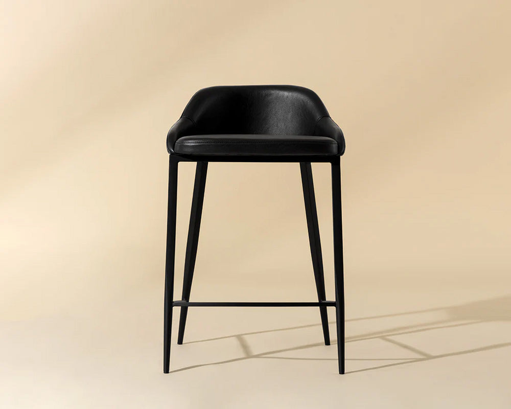 Sunpan - Astra Counter Stool - Black - Nightfall Black - 111081 view 6