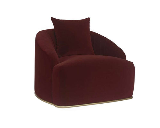 Sunpan - MIXT Astrid Armchair - Merlot - 104138 veiw 1