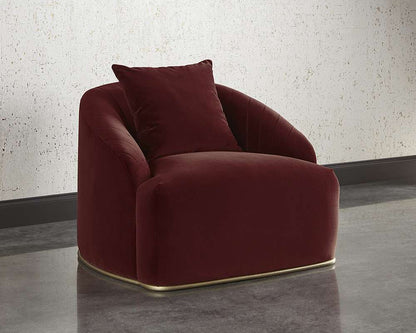 Sunpan - MIXT Astrid Armchair - Merlot - 104138 veiw 5