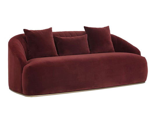 Sunpan - MIXT Astrid Sofa - Merlot - 103642 veiw 1