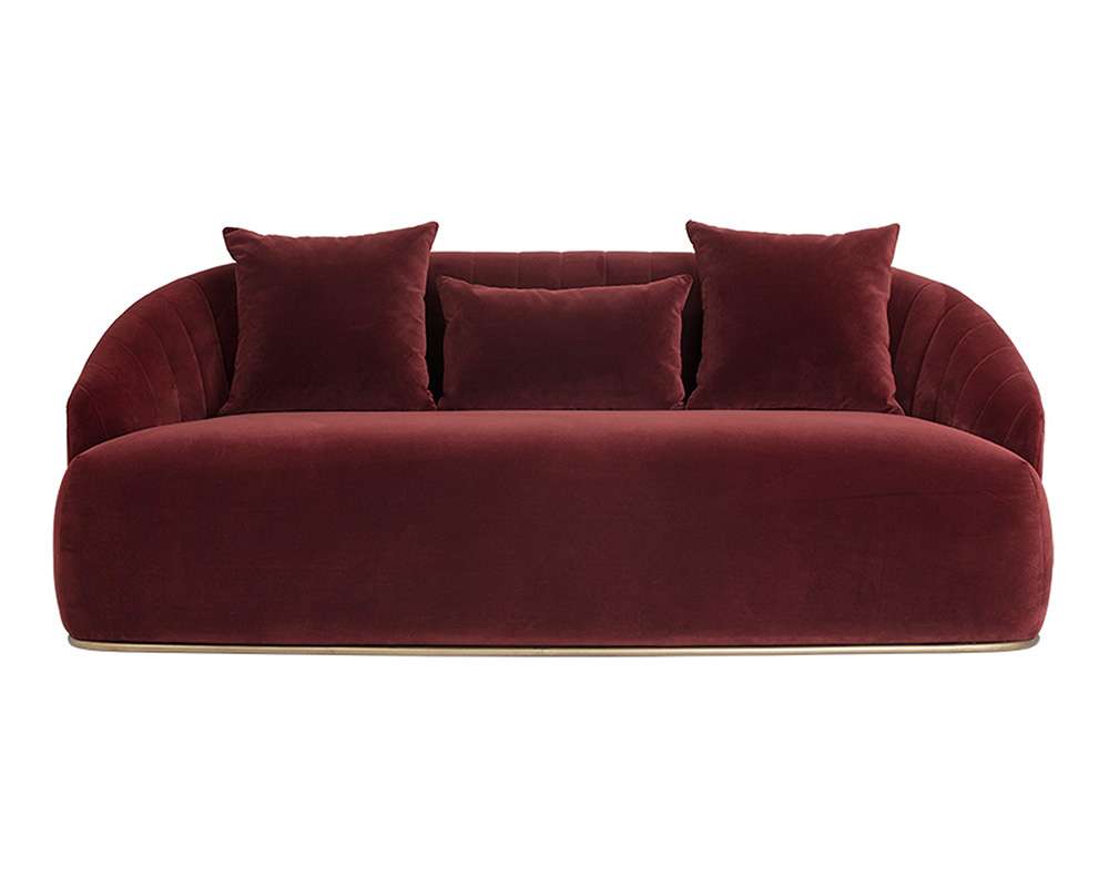 Sunpan - MIXT Astrid Sofa - Merlot - 103642 veiw 2