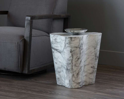 Sunpan - MIXT Ava End Table - Small - Marble Look - 103310 veiw 6