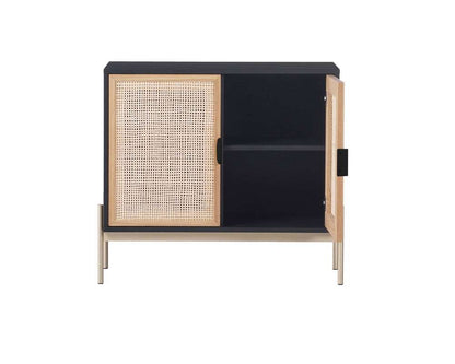 Sunpan - Artezia Avida Sideboard - Small - Gold - Black/Natural - 106836 veiw 3