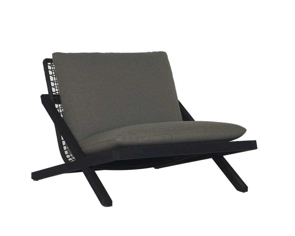 Sunpan - Bari Lounge Chair - Charcoal - Gracebay Grey - 109460 veiw 1