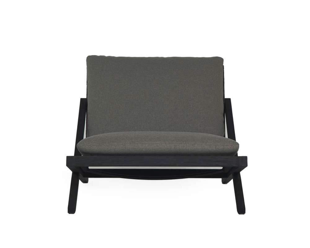 Sunpan - Bari Lounge Chair - Charcoal - Gracebay Grey - 109460 veiw 2