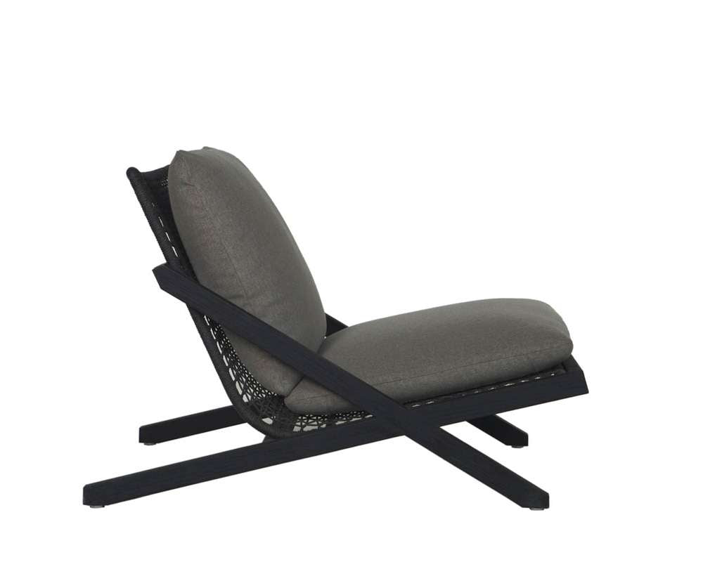 Sunpan - Bari Lounge Chair - Charcoal - Gracebay Grey - 109460 veiw 3