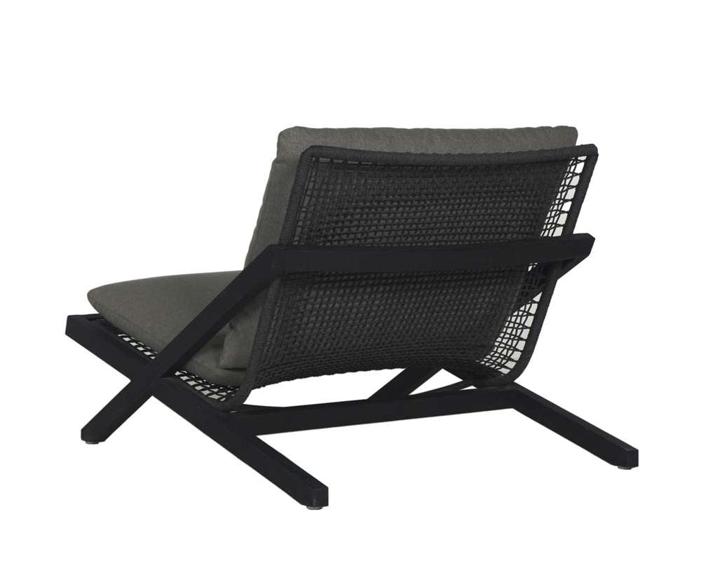 Sunpan - Bari Lounge Chair - Charcoal - Gracebay Grey - 109460 veiw 4