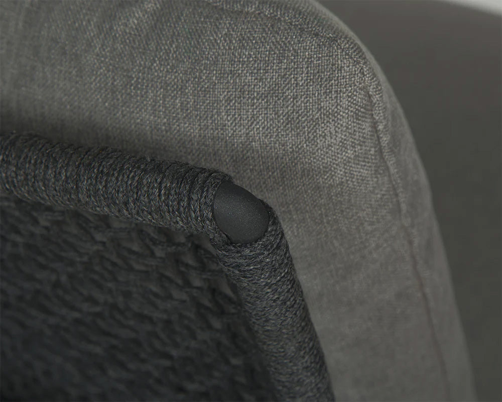 Sunpan - Bari Lounge Chair - Charcoal - Gracebay Grey - 109460 view 5