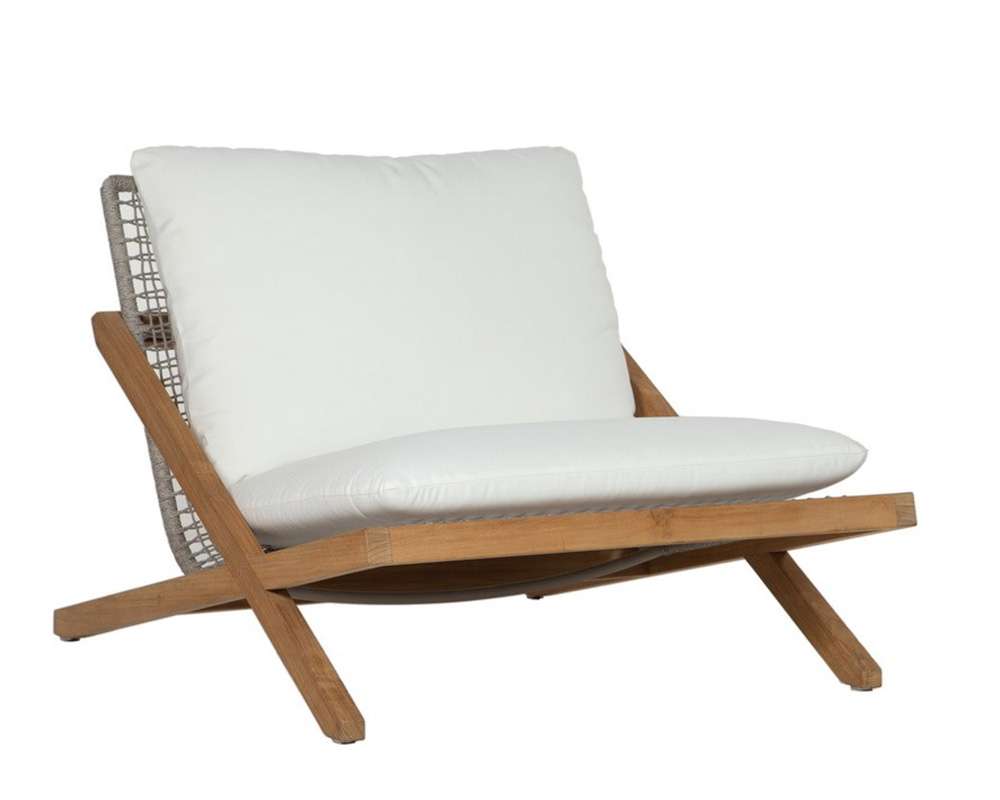 Sunpan - Bari Lounge Chair - Natural - Stinson White - 109461 veiw 1
