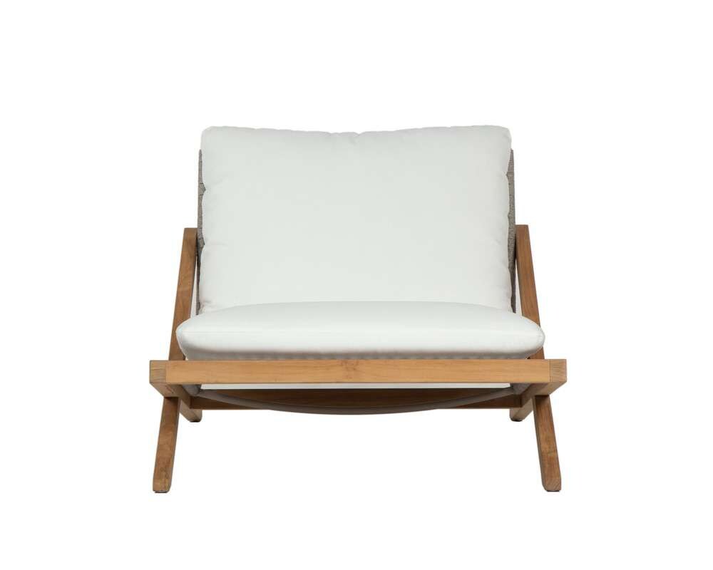 Sunpan - Bari Lounge Chair - Natural - Stinson White - 109461 veiw 2