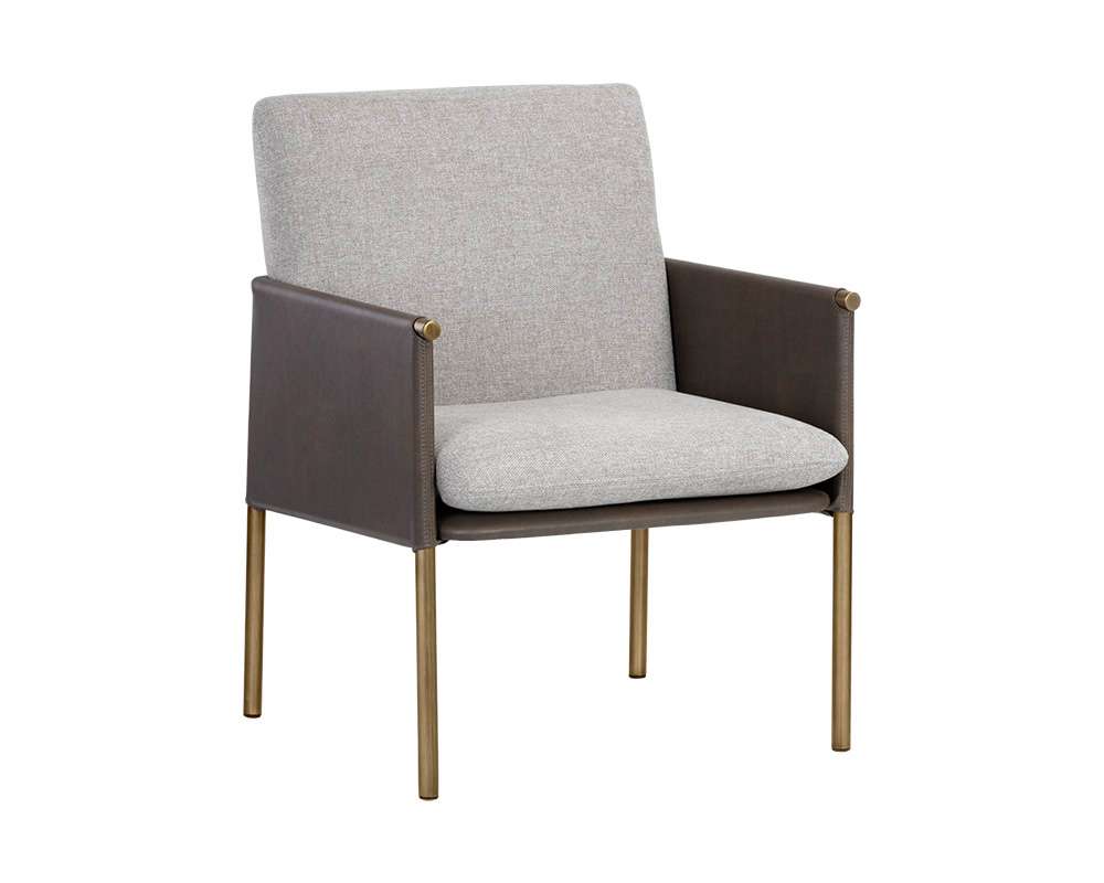 Sunpan - Ikon Bellevue Lounge Chair - Belfast Heather Grey / Bravo Ash - 106183 veiw 1