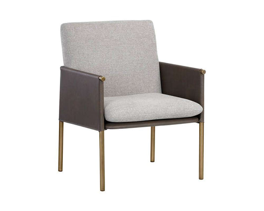 Sunpan - Ikon Bellevue Lounge Chair - Belfast Heather Grey / Bravo Ash - 106183 veiw 1