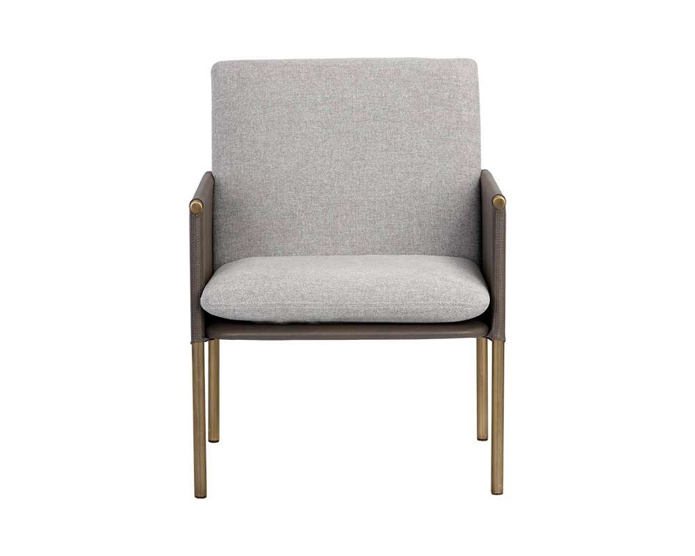 Sunpan - Ikon Bellevue Lounge Chair - Belfast Heather Grey / Bravo Ash - 106183 veiw 2