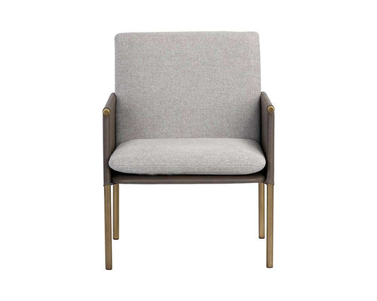 Sunpan - Ikon Bellevue Lounge Chair - Belfast Heather Grey / Bravo Ash - 106183 veiw 2