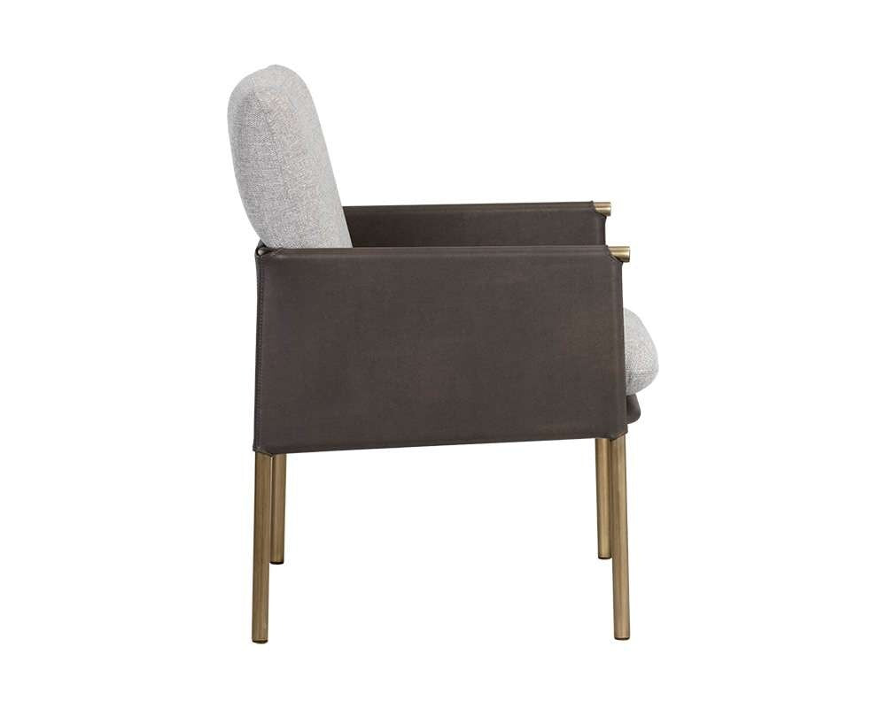 Sunpan - Ikon Bellevue Lounge Chair - Belfast Heather Grey / Bravo Ash - 106183 veiw 3