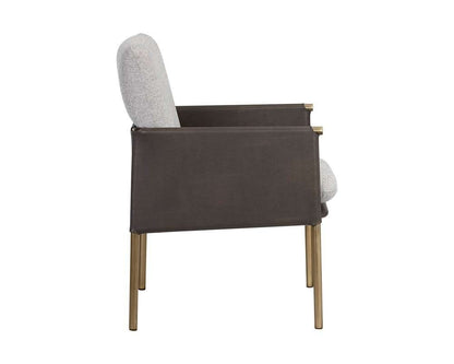 Sunpan - Ikon Bellevue Lounge Chair - Belfast Heather Grey / Bravo Ash - 106183 veiw 3