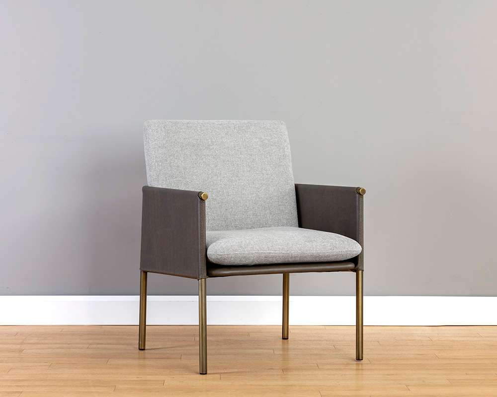 Sunpan - Ikon Bellevue Lounge Chair - Belfast Heather Grey / Bravo Ash - 106183 veiw 5