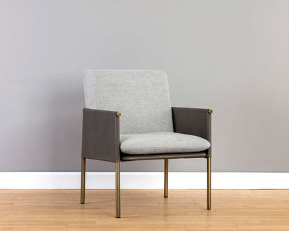 Sunpan - Ikon Bellevue Lounge Chair - Belfast Heather Grey / Bravo Ash - 106183 veiw 5