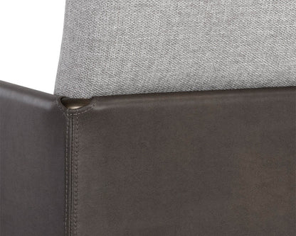 Sunpan - Ikon Bellevue Lounge Chair - Belfast Heather Grey / Bravo Ash - 106183 view 6