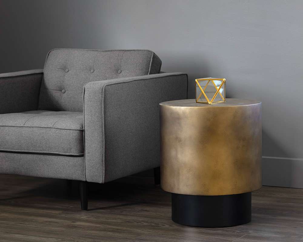 Sunpan - Bernaby End Table - Antique Brass - 106006 veiw 4