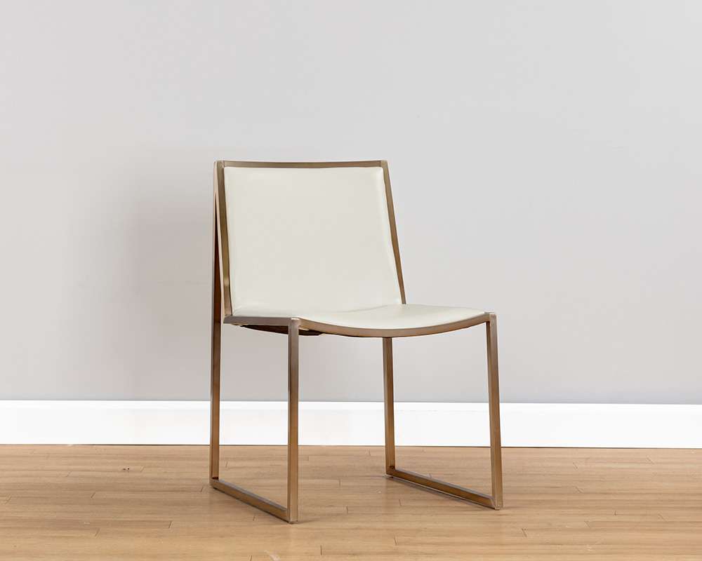 Sunpan - Blair Dining Chair - Antique Brass - Castillo Cream (Set Of 2) - 105170 veiw 4