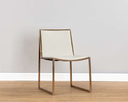 Sunpan - Blair Dining Chair - Antique Brass - Castillo Cream (Set Of 2) - 105170 veiw 4