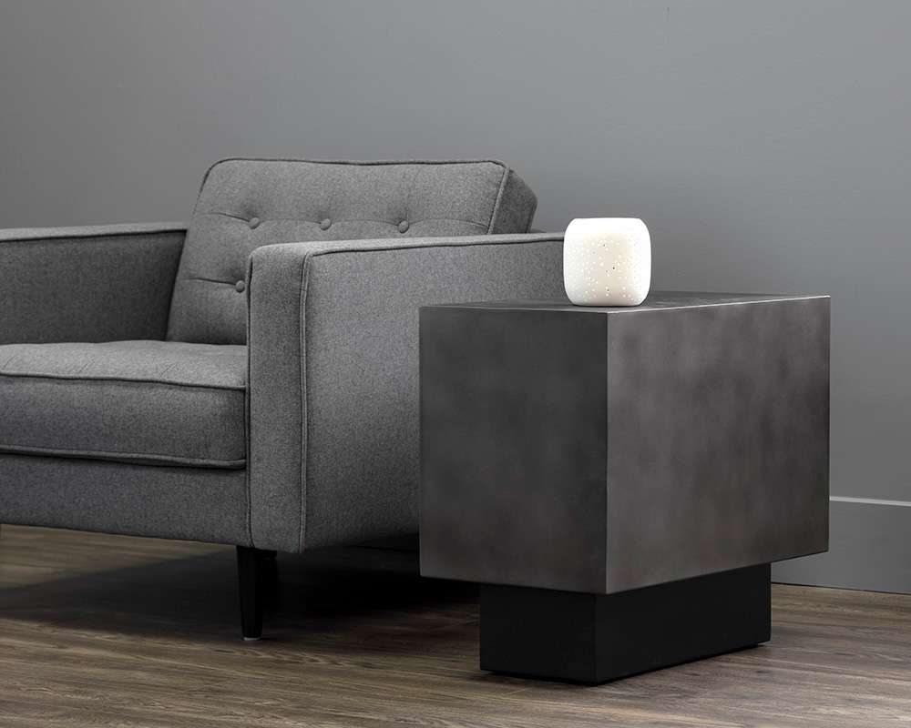 Sunpan - Blakely End Table - Gunmetal - 107079 veiw 4