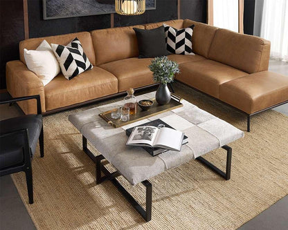 Sunpan - Brandi Sofa Chaise - Raf - Camel Leather - 109021 veiw 5