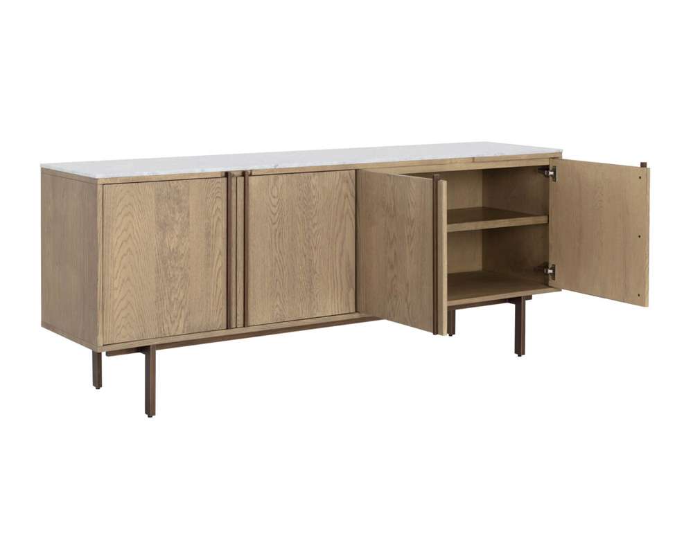 Sunpan - MIXT Briar Sideboard - Weathered Oak - 107442 veiw 3