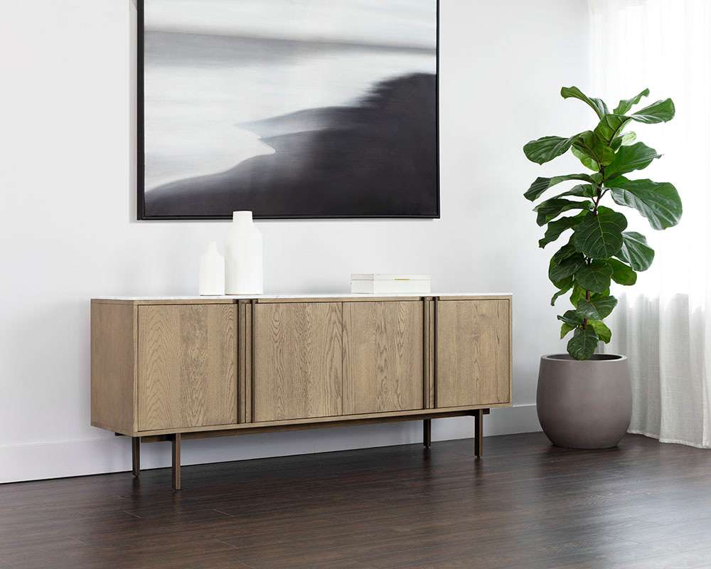 Sunpan - MIXT Briar Sideboard - Weathered Oak - 107442 veiw 4