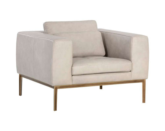 Sunpan - Irongate Burr Armchair - Bali Bone Leather - 106597 veiw 1