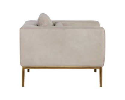 Sunpan - Irongate Burr Armchair - Bali Bone Leather - 106597 veiw 3