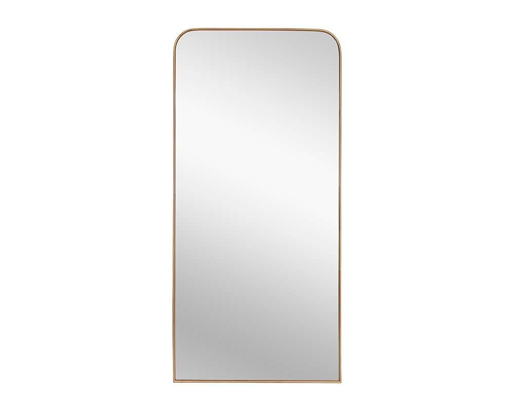 Sunpan - Calabasas Floor Mirror - Brass - 106554 veiw 1