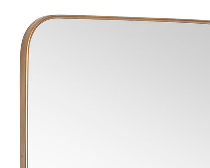 Sunpan - Calabasas Floor Mirror - Brass - 106554 view 5