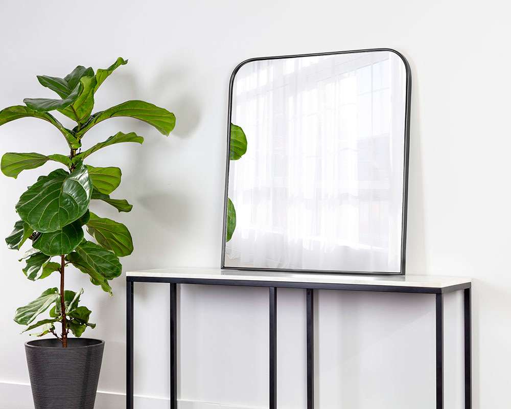 Sunpan - Calabasas Wall Mirror - Black - 109070 veiw 3
