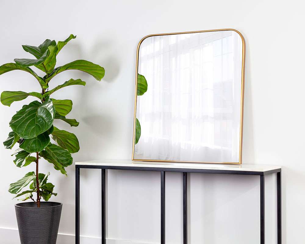 Sunpan - Calabasas Wall Mirror - Brass - 109069 veiw 3