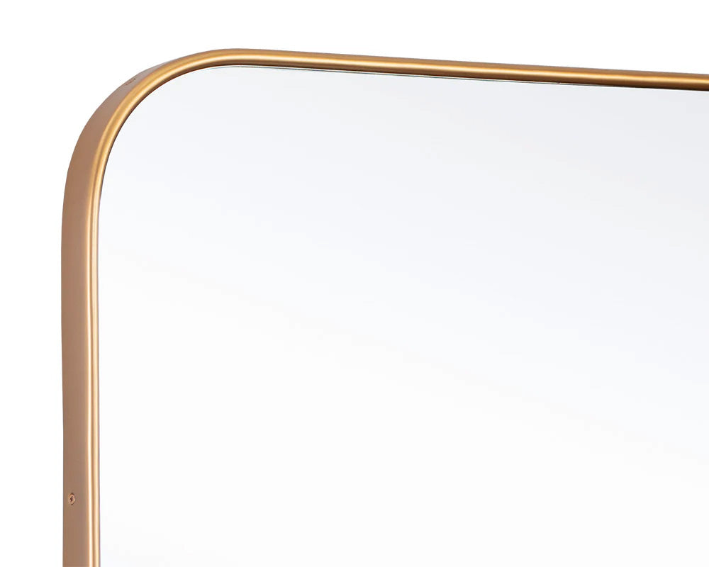 Sunpan - Calabasas Wall Mirror - Brass - 109069 view 4