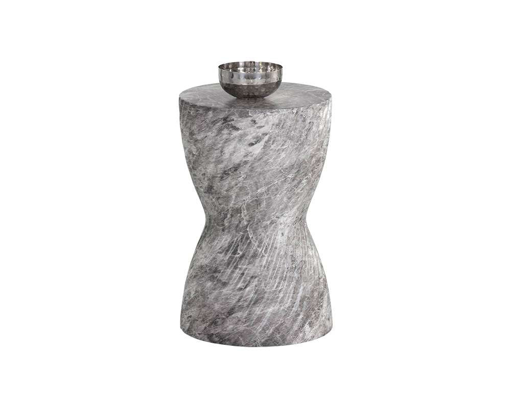 Sunpan - MIXT Cara End Table - Marble Look - Grey - 106775 veiw 1