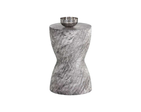 Sunpan - MIXT Cara End Table - Marble Look - Grey - 106775 veiw 1