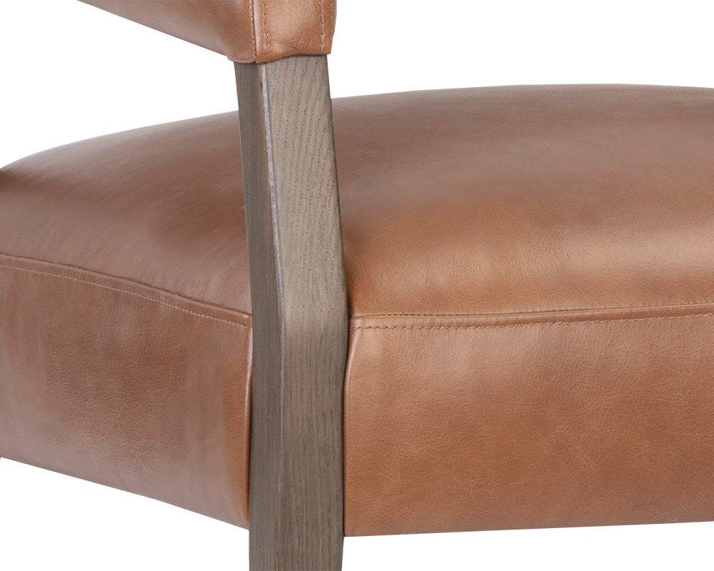 Sunpan - Westport Carlyle Lounge Chair - Shalimar Tobacco Leather - 110532 view 7
