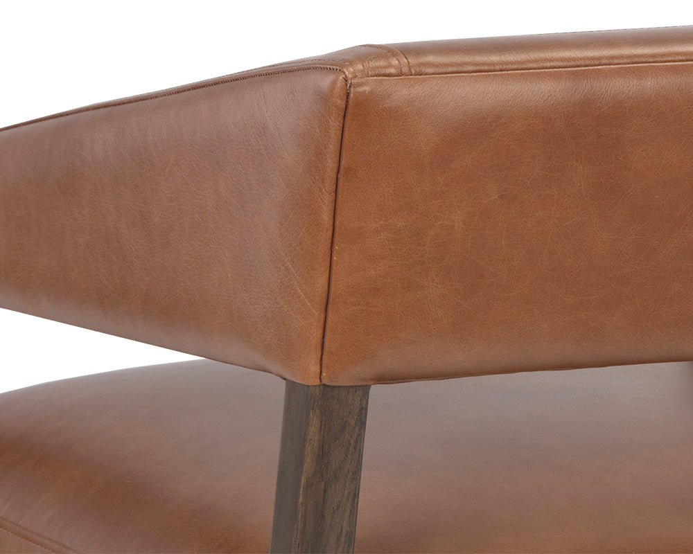 Sunpan - Westport Carlyle Lounge Chair - Shalimar Tobacco Leather - 110532 view 8